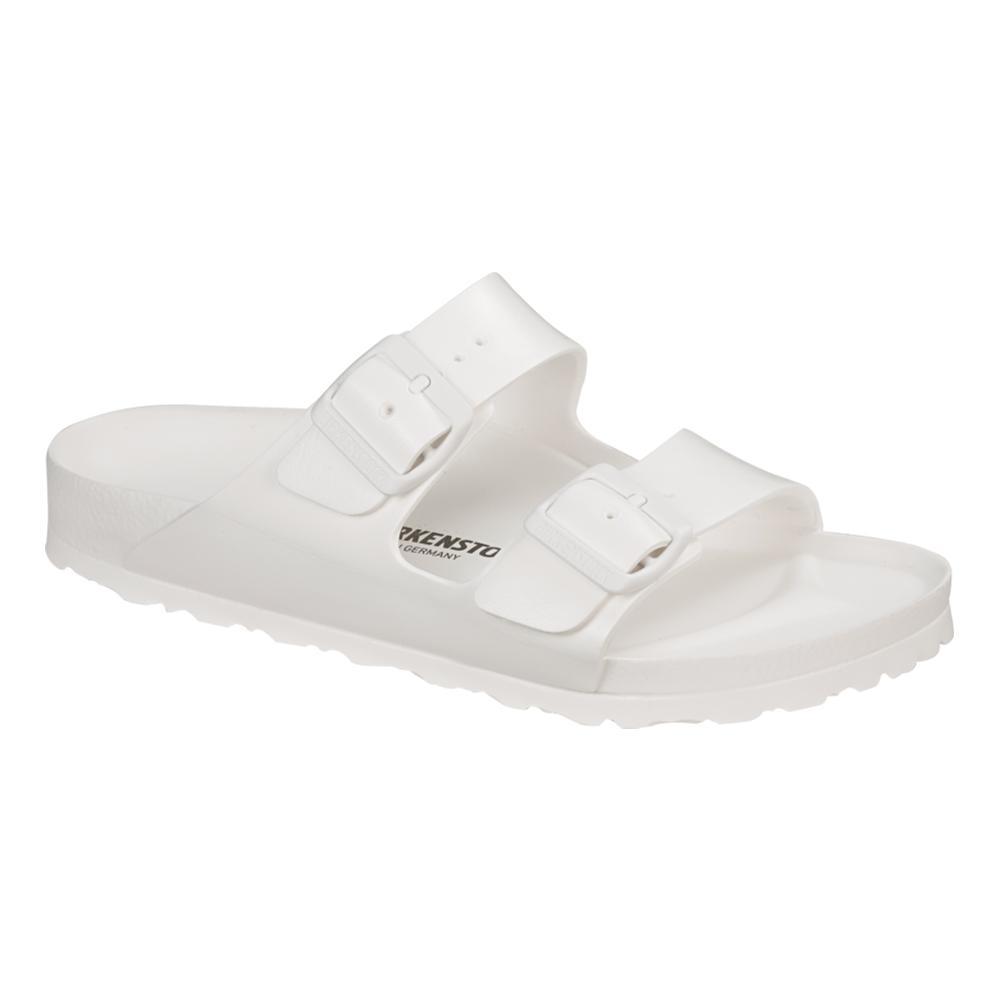 white birkenstock women's arizona essentials eva sandals