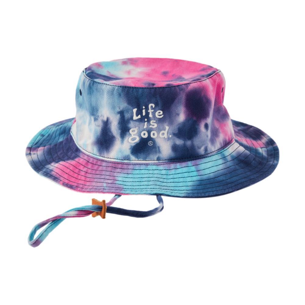 Whole Earth Provision Co. | LIFE IS GOOD Life is Good LIG Vintage Tie Dye  Wordmark Stacked Bucket Hat